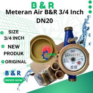 Water Meter B&R ukuran 3/4 inch