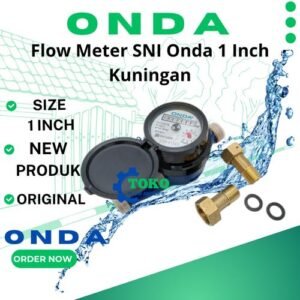 Flow Meter SNI Onda 1 Inch Kuningan