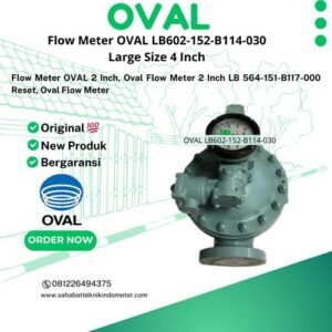 Jual Flow Meter OVAL LB602-152-B114-030 Large Size 4 Inch