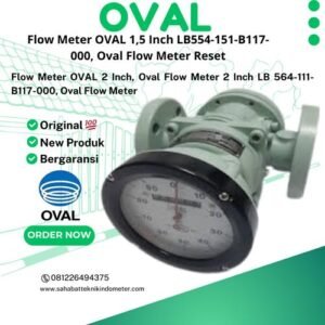 Flow Meter OVAL 1,5 Inch LB554-151-B117-000, Oval Flow Meter Reset