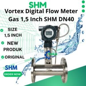 Vortex Digital Flow Meter Gas 1,5 Inch SHM DN40