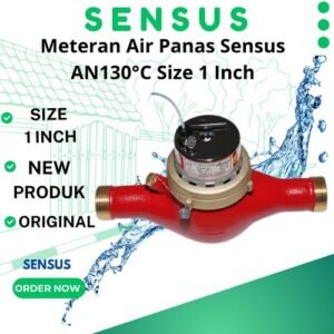 Meteran Air Panas Sensus AN130°C Size 1 Inch