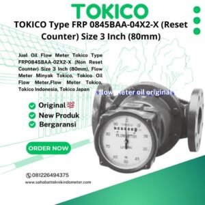TOKICO Type FRP 0845BAA-02X2-X (Non Reset Counter) Size 3 Inch (80mm)