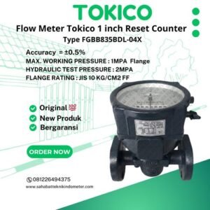 Flow Meter Tokico 1 Inch FGBB835BDL-04X (Reset Counter)