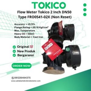 Jual Flow Meter Tokico 2 Inch DN50 Type FRO0541-02X (Non Reset)