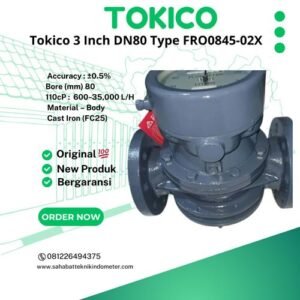 Flow Meter Tokico 3 Inch DN80 Type FRO0845-02X (Non Reset)