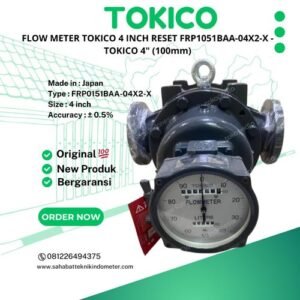 FLOW METER TOKICO 4 INCH RESET FRP1051BAA-04X2-X - TOKICO 4" (100mm)