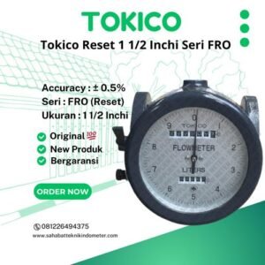 Flow Meter Tokico 1 1/2" inch Reset Counter DN 40mm - FRO0438-04X DN 40 MM
