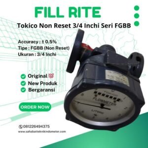 Flow Meter Oil Tokico 3/4 Inch FGBB631BDL-02X - Tokico DN20 Non Reset + Kalibrasi