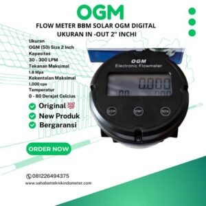 FLOW METER BBM SOLAR OGM DIGITAL UKURAN IN - OUT 2" INCHI