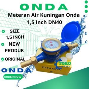 Meteran Air Kuningan Onda 1,5 Inch DN40