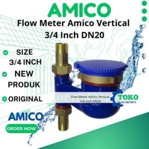 Flow Meter Amico Vertical 3/4 Inch DN20