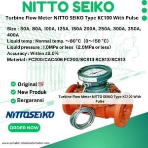 Turbine Flow Meter NITTO SEIKO Type KC125, KC150, KC200, KC250, KC300, KC350, KC400 (salin)