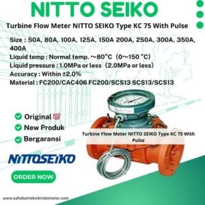 Turbine Flow Meter NITTO SEIKO Type KC 75 With Pulse