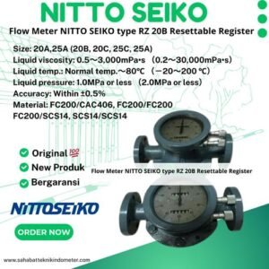 Flow Meter NITTO SEIKO type RZ 20B Resettable Register
