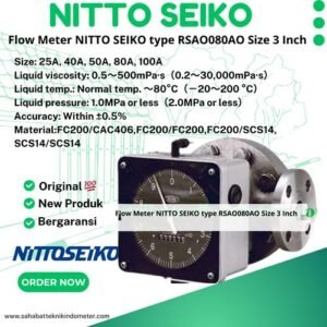Flow Meter NITTO SEIKO type RSAO080AO Size 3 Inch