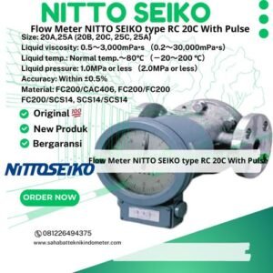 Flow Meter NITTO SEIKO type RC 20C With Pulse