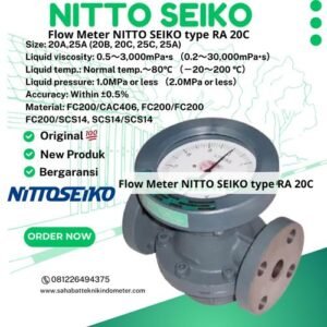 Flow Meter NITTO SEIKO type RA 20C