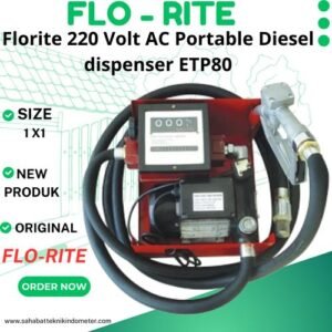 Florite 220 Volt AC Portable Diesel dispenser ETP80 - Flow Meter ETP80