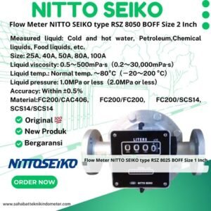 Flow Meter NITTO SEIKO type RSZ 8050 BOFF Size 2 Inch