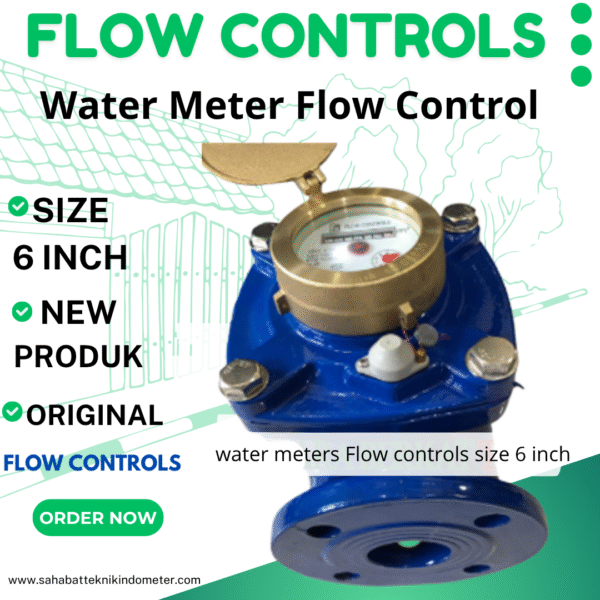Water Meter Flow Controls size 6 inch