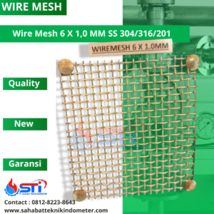Wire Mesh 6 X 1,0 MM SS 304/316/201