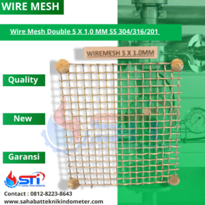 Wire Mesh Double 5 X 1,0 MM SS 304/316/201