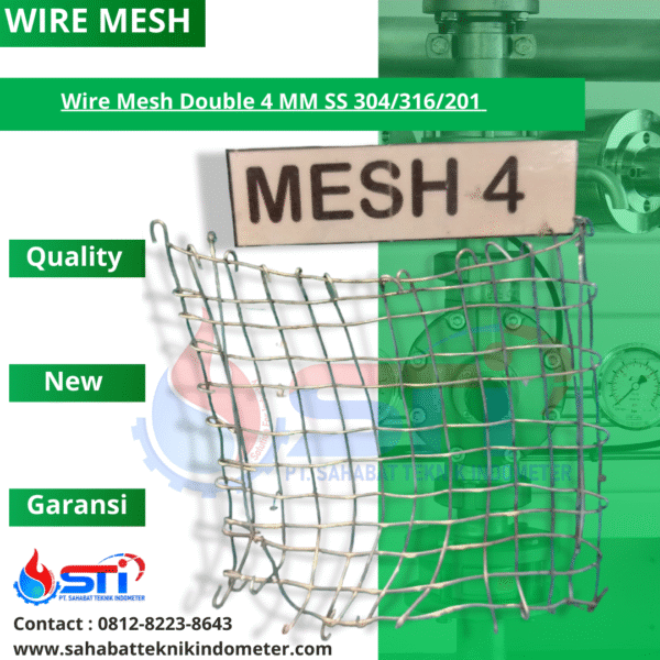 Wire Mesh Double 4 MM SS 304/316/201