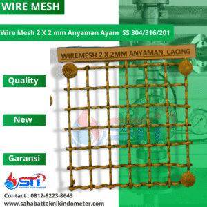 Wire Mesh 2 X 2 mm Anyaman Ayam SS 304/316/201