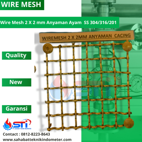 Wire Mesh 2 X 2 mm Anyaman Ayam SS 304/316/201