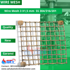 Wire Mesh 3 X1,5 mm SS 304/316/201