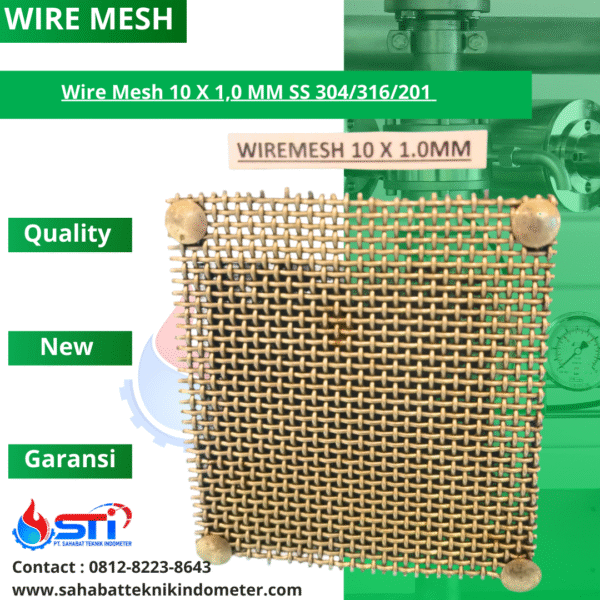Wire Mesh 10 X 1,0 MM SS 304/316/201