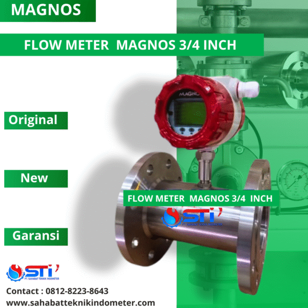 Digital Turbine Flow Meter Magnos 34 inch