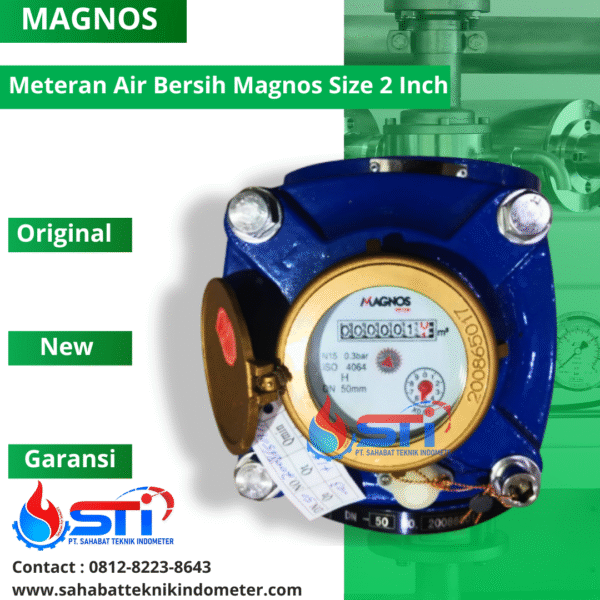Meteran Air Bersih Magnos 2 Inch