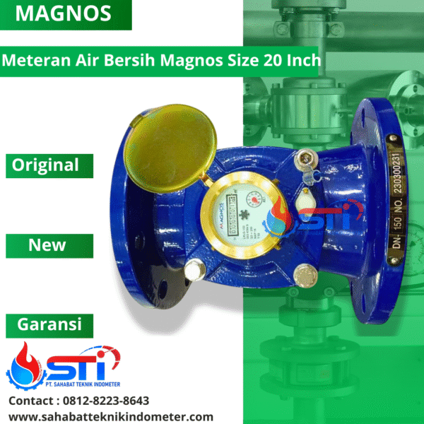 Meteran Air Bersih Magnos 20 Inch