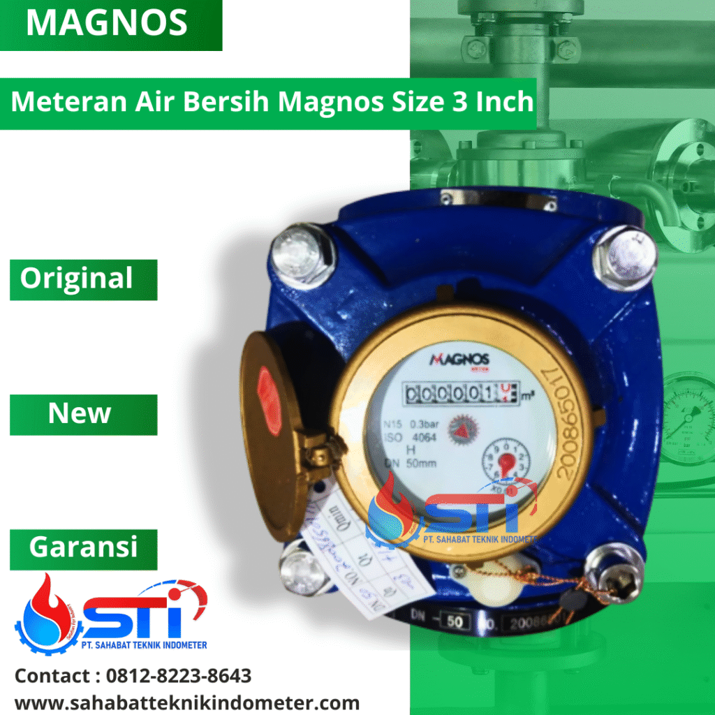 Meteran Air Bersih Magnos 3 Inch » Distributor Water Meter, Flow Meter ...