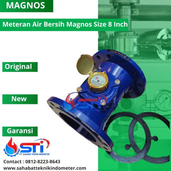 Meteran Air Bersih Magnos 8 Inch