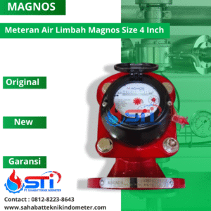 Meteran Air Limbah Magnos 4 Inch