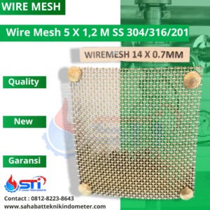 Wire Mesh 5 X 1,2 MM SS 304/316/201