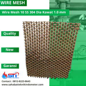 Wire Mesh 10 SS 304 Dia Kawat 1,0 mm