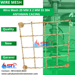 Wire Mesh 20 MM X 2 MM SS 304 ANYAMAN CACING