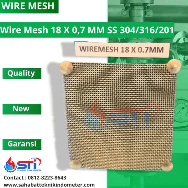 Wire Mesh 18 X 0,7 MM SS 304/316/201