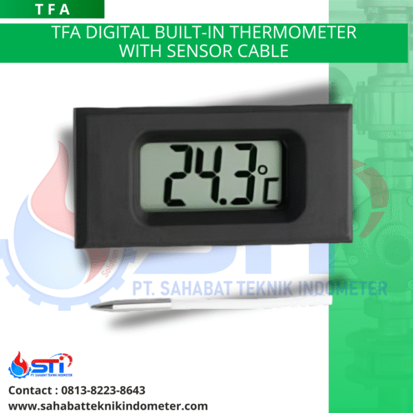TFA Digital Built-in Thermometer with Sensor Cable