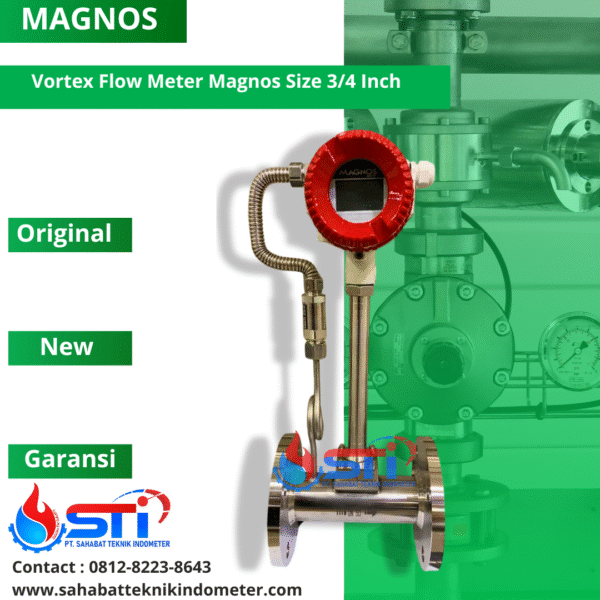 Vortex Flow Meter Magnos Size 34 Inch