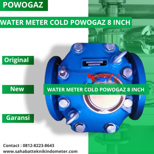 WATER METER COLD POWOGAZ 8 INCH