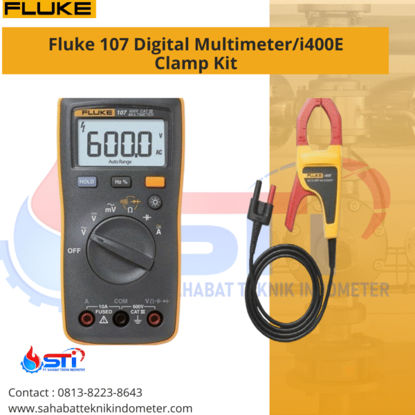 Fluke 107 Digital Multimeter/i400E Clamp Kit