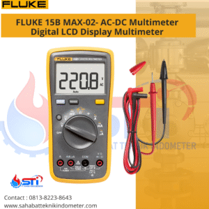 FLUKE 15B MAX-02- AC-DC Multimeter Digital LCD Display Multimeter