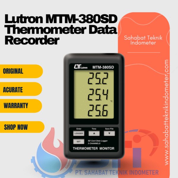 Lutron MTM-380SD Thermometer Data Recorder