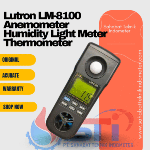 Lutron LM-8100 Anemometer Humidity Light Meter Thermometer