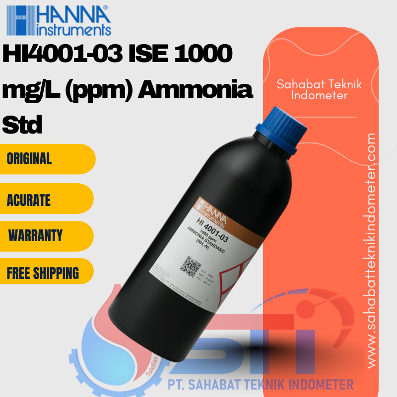 HI4001-03 ISE 1000 mg/L (ppm) Ammonia Std